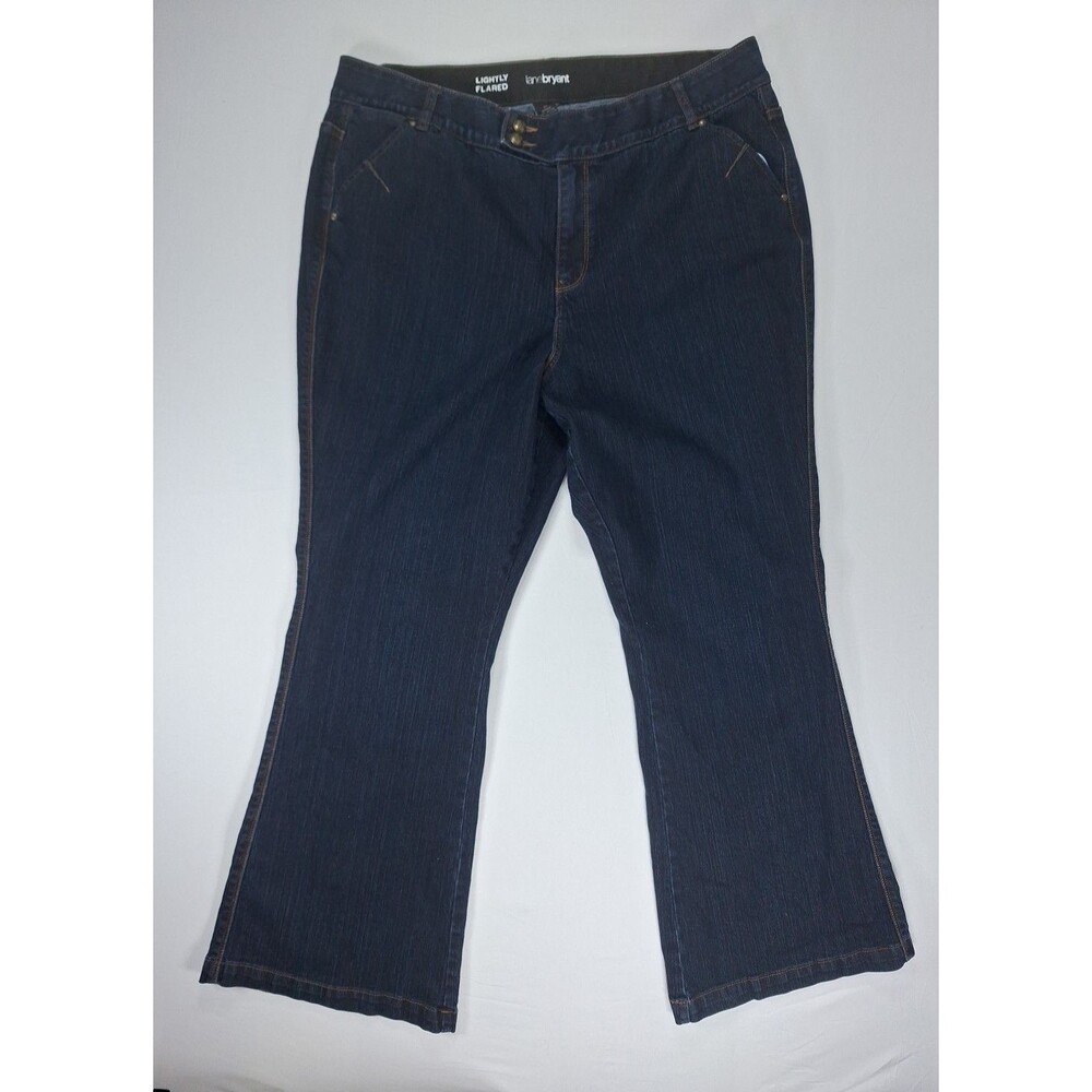 Lane Bryant Jeans 24W Dark Wash High Rise Flared Stretch Womens Plus Size